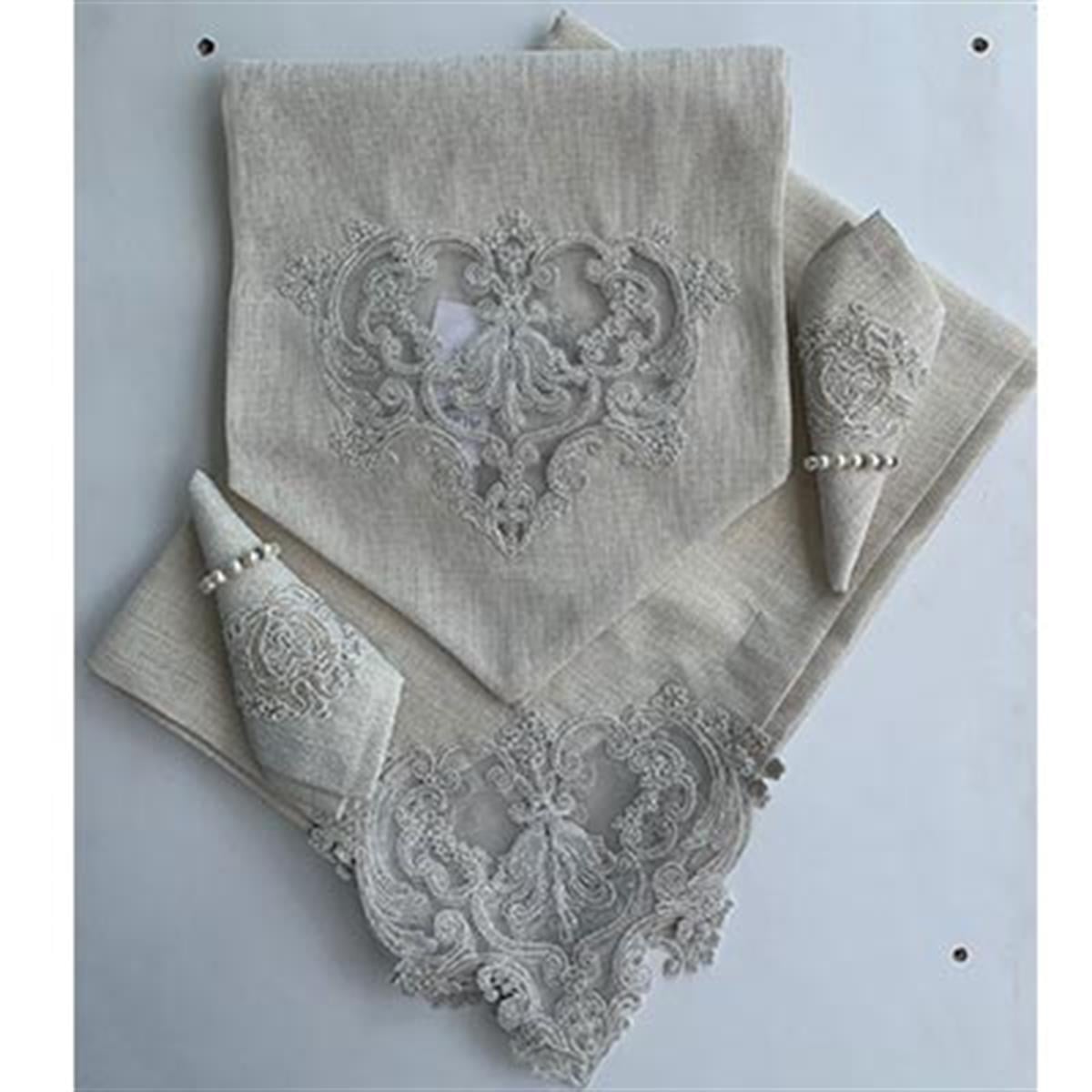 ATAK RUNNER MASA SETİ LİNEN GOLD