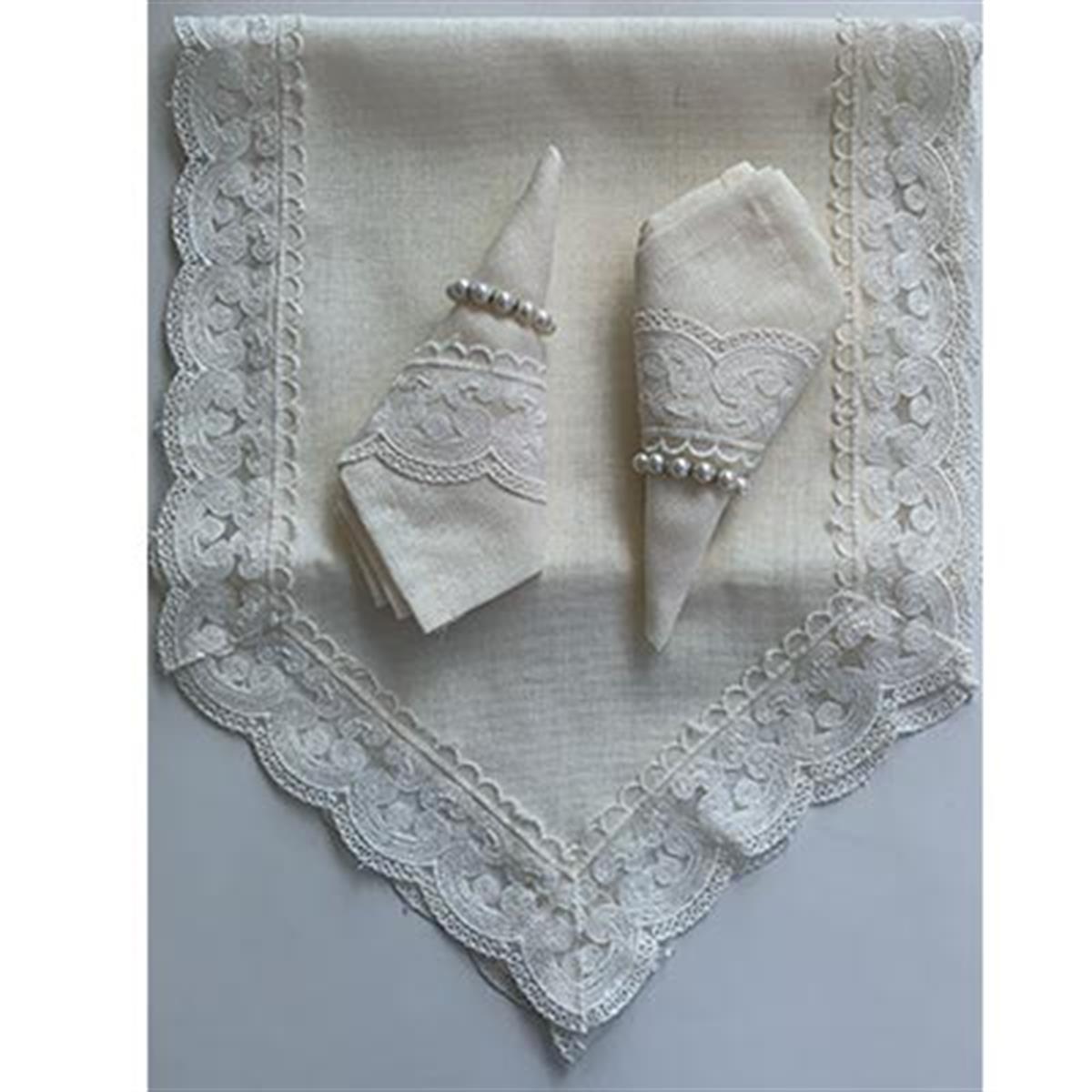 ATAK RUNNER MASA SETİ VİTAL KREM