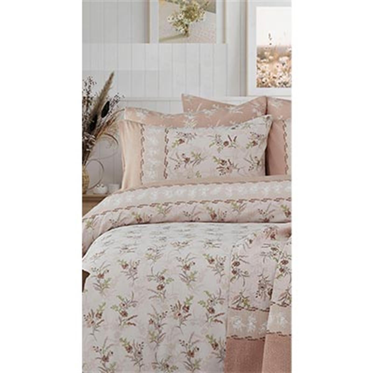 Cotton Life Çift Kişilik Nevresim Takımı Florens Kahve