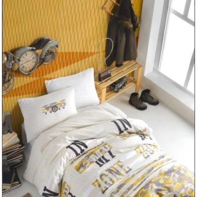 COTTON LİFE TEK KİŞİLİK NEVRESİM TAKIMI FREEZONE GRİ (KUTULU)