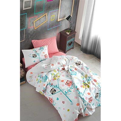 COTTON LİFE TEK KİŞİLİK NEVRESİM TAKIMI LOLA MİNT (KUTULU)