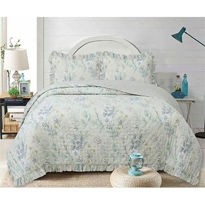 Dainty Home Çift Kişilik Yatak Örtüsü Flowers F008