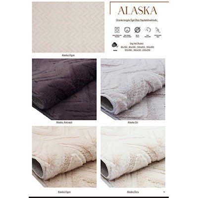 Dainty Home Halı 80X150 Alaska Gri