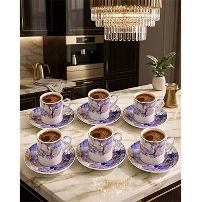 Evix 6'LI Fincan Takımı Td006 12 Parça