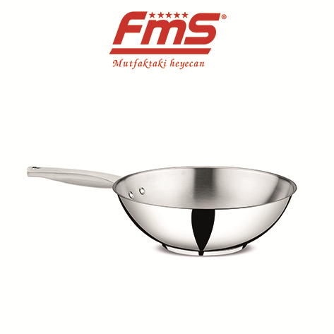 FMS Çelik 28 Cm Wok Tava