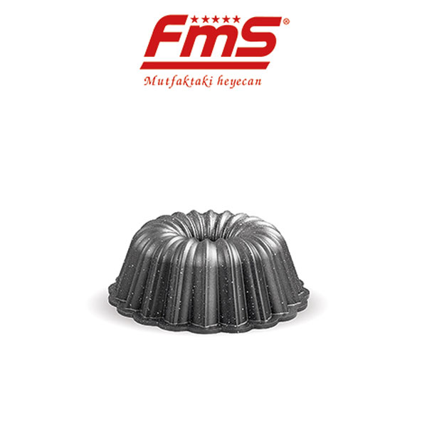 FMS Döküm Dilimli Kek Kalıbı Gri