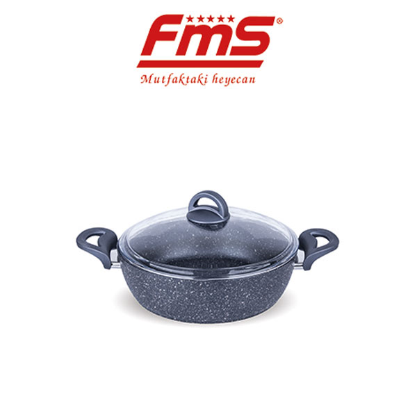 FMS Galaxy Granit Lüx Kısa Tencere 24Cm