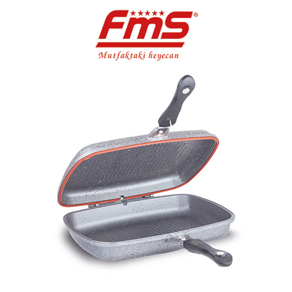 FMS Granit Balık Tava 36Cm Gri