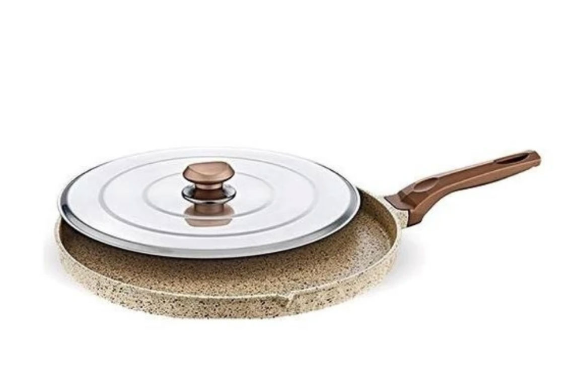 FMS Granit Bazlama ve Balık Tava 34Cm Bej