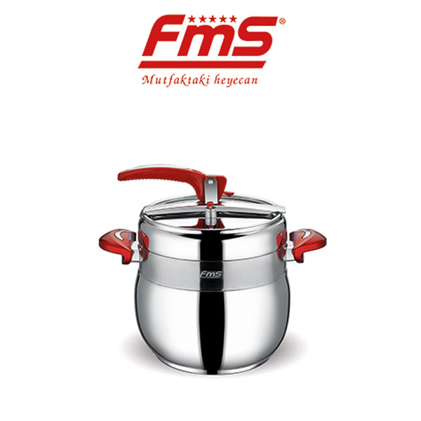 FMS Güveç Düdüklü Tencere 9 Lt Kırmızı