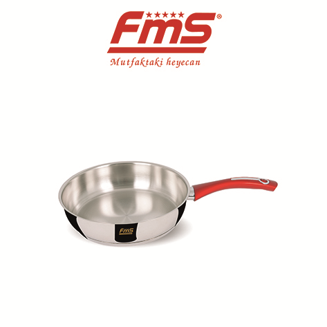 FMS İdeal 28 Cm Çelik Tava Kırmızı
