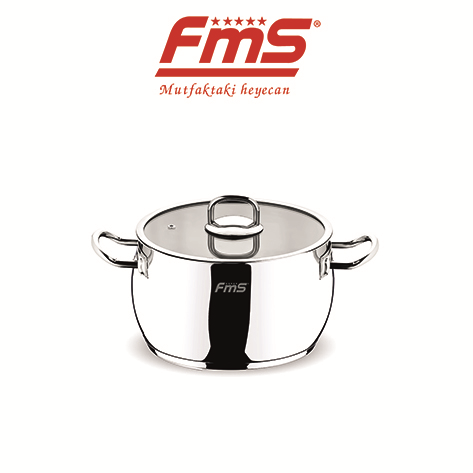 FMS Lotus 22 Cm Çelik Derin Tencere