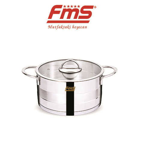 FMS Silindir 24 Cm Çelik Derin Tencere