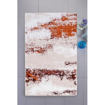 HIC&W Fluer Pamuk Viskon Banyo Paspası 80x150 Kiremit