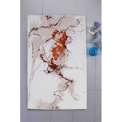 HIC&W Onyx Pamuk Viskon Banyo Paspası 80x150 Kiremit