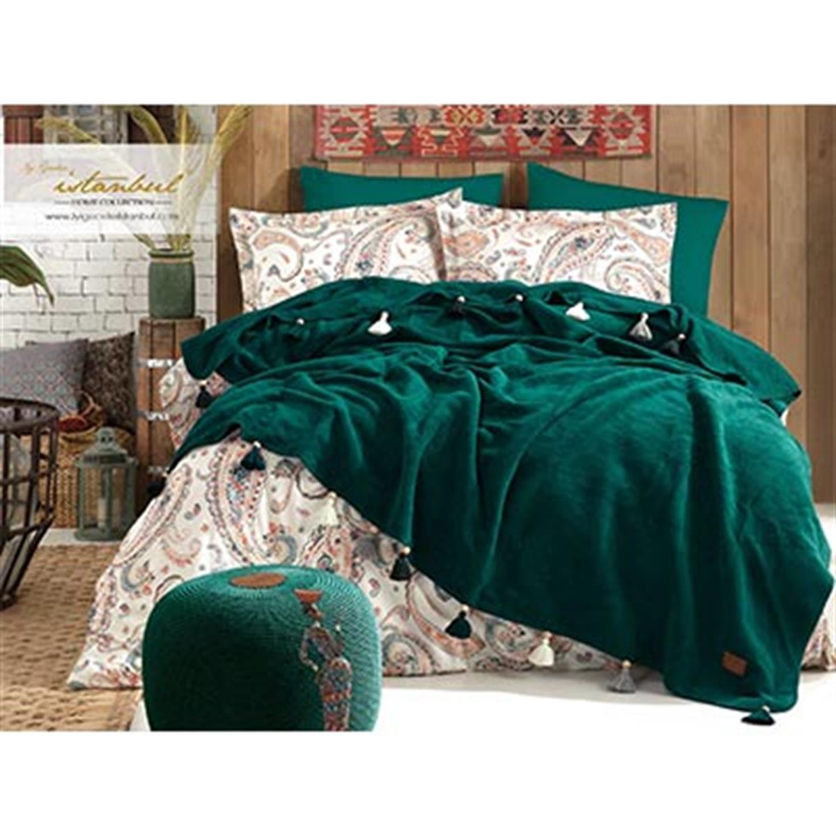 İYİ GECELER İSTANBUL BAT NEV TK SET BOHO CHİC ZÜMRÜT YEŞİLİ