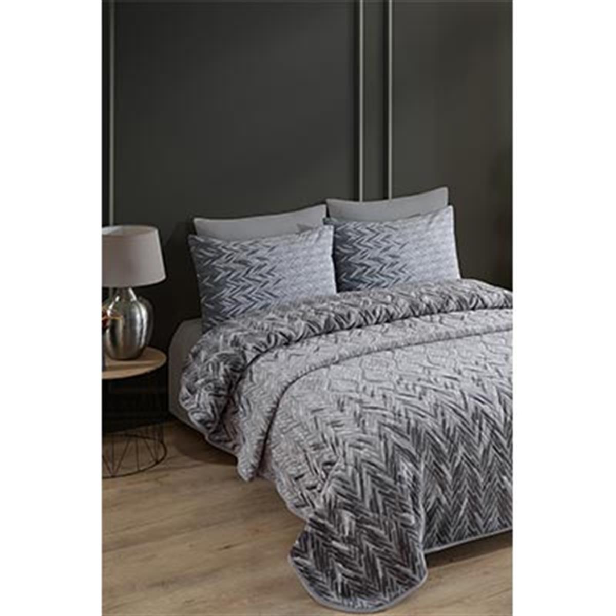 İYİ GECELER İSTANBUL ÇİFT KİŞİLİK BATTANİYE SELEN GRİ