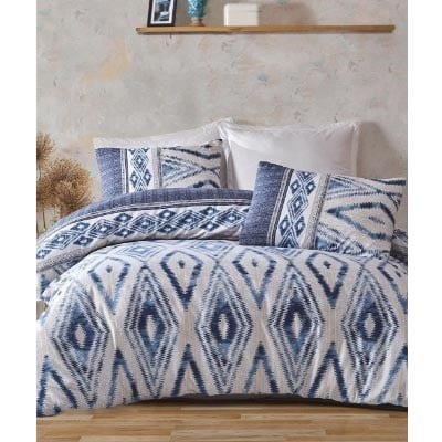 İYİ GECELER İSTANBUL ÇİFT KİŞİLİK NEVRESİM TAKIMI FUSİON ICON LACİVERT