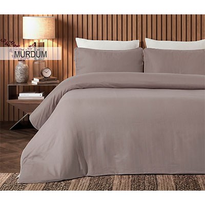 İyi Geceler İstanbul Exclusive Çift Kişilik Nevresim Takımı Signature Mürdüm