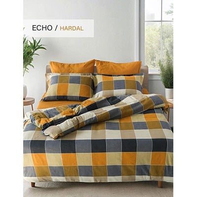 İyi Geceler İstanbul Flanel Tek Kişilik Nevresim Takımı Echo Hardall