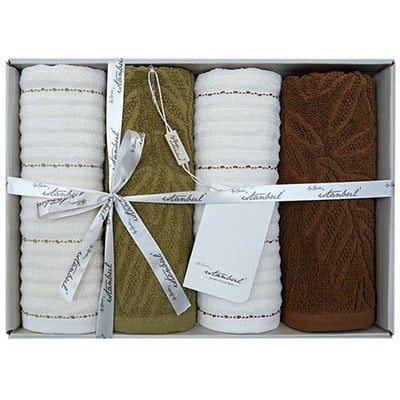 İyi Geceler İstanbul Havlu 50*90 Olive Earth 4 LÜ