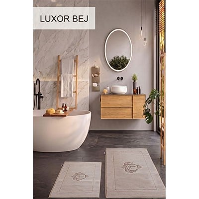 İyi Geceler İstanbul Klozet Takımı Nakışlı Luxor Bej