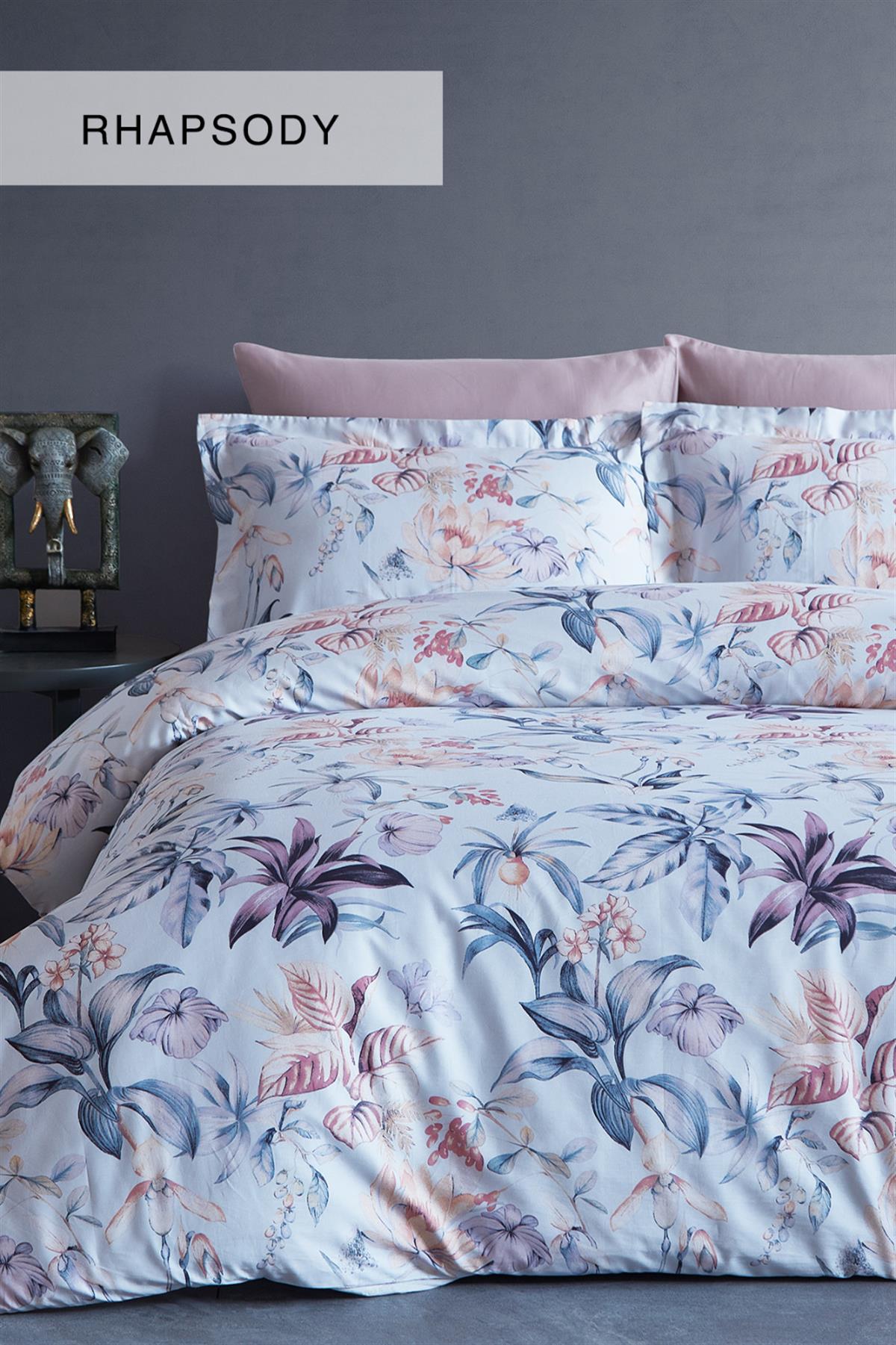 İyi Geceler İstanbul Pamuk Saten Çift Kişilik Nevresim Takımı Rhapsody