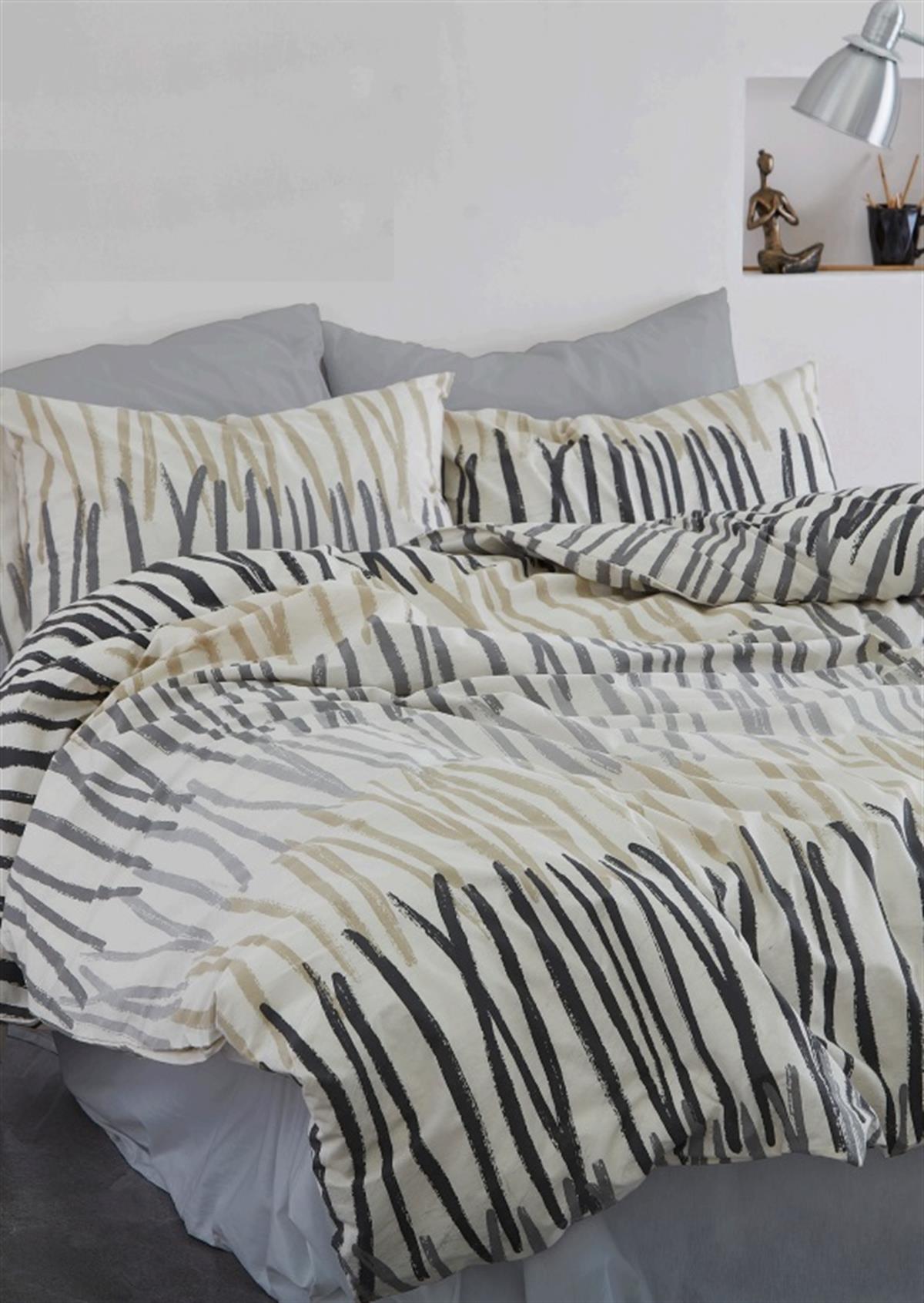 İyi Geceler İstanbul Percale Tek Kişilik Nevresim Takımı Linea Kahve