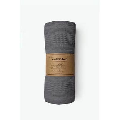 İyi Geceler İstanbul Pure Simple Çift Kişilik Pike Antrasit