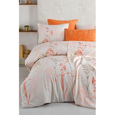 İyi Geceler İstanbul Ranforce Çift Kişilik Nevresim Takımı Camelia Mercan