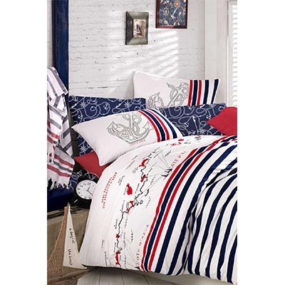 İyi Geceler İstanbul Ranforce Çift Kişilik Nevresim Takımı Cote Azur