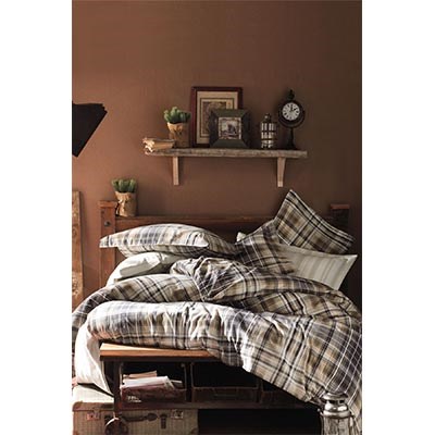 İyi Geceler İstanbul Ranforce Tek Kişilik Nevresim Takımı Northwest Kahve