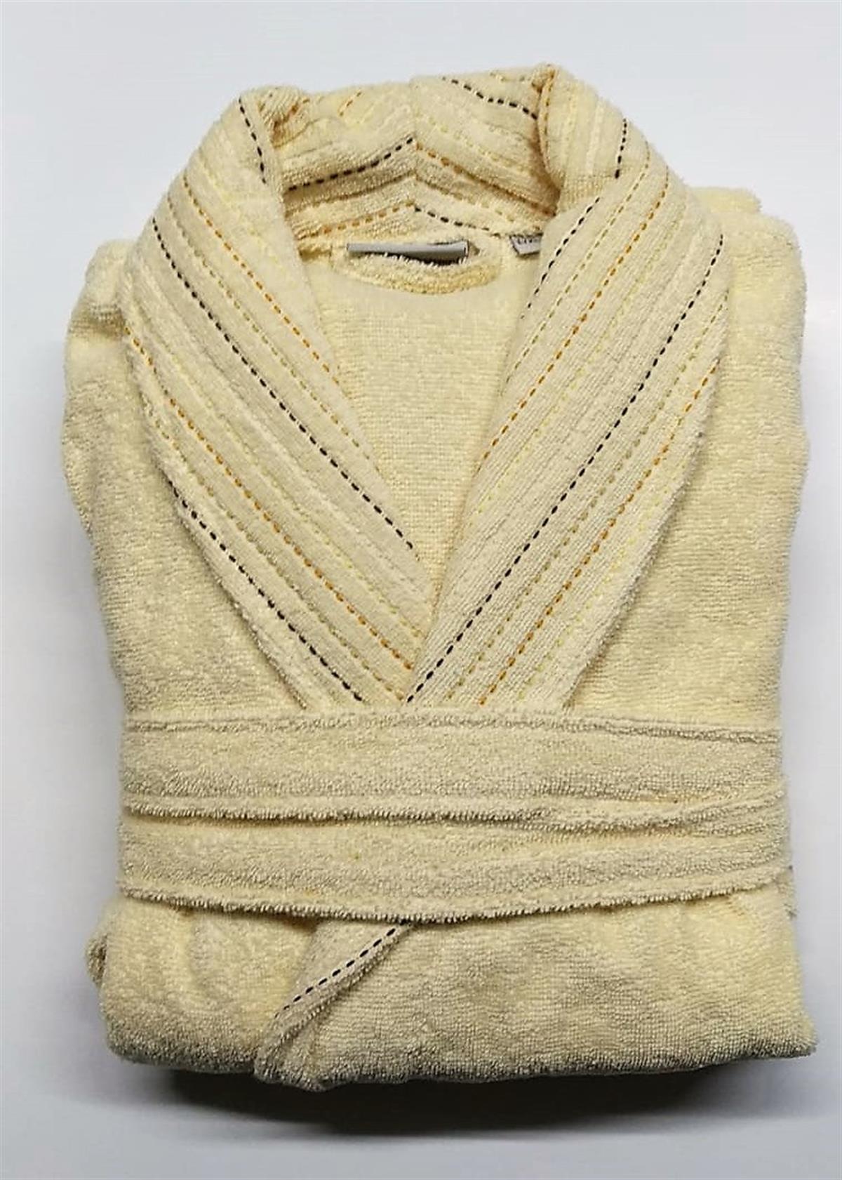 İyi Geceler İstanbul Tek Bornoz İn Line Ekru S/M