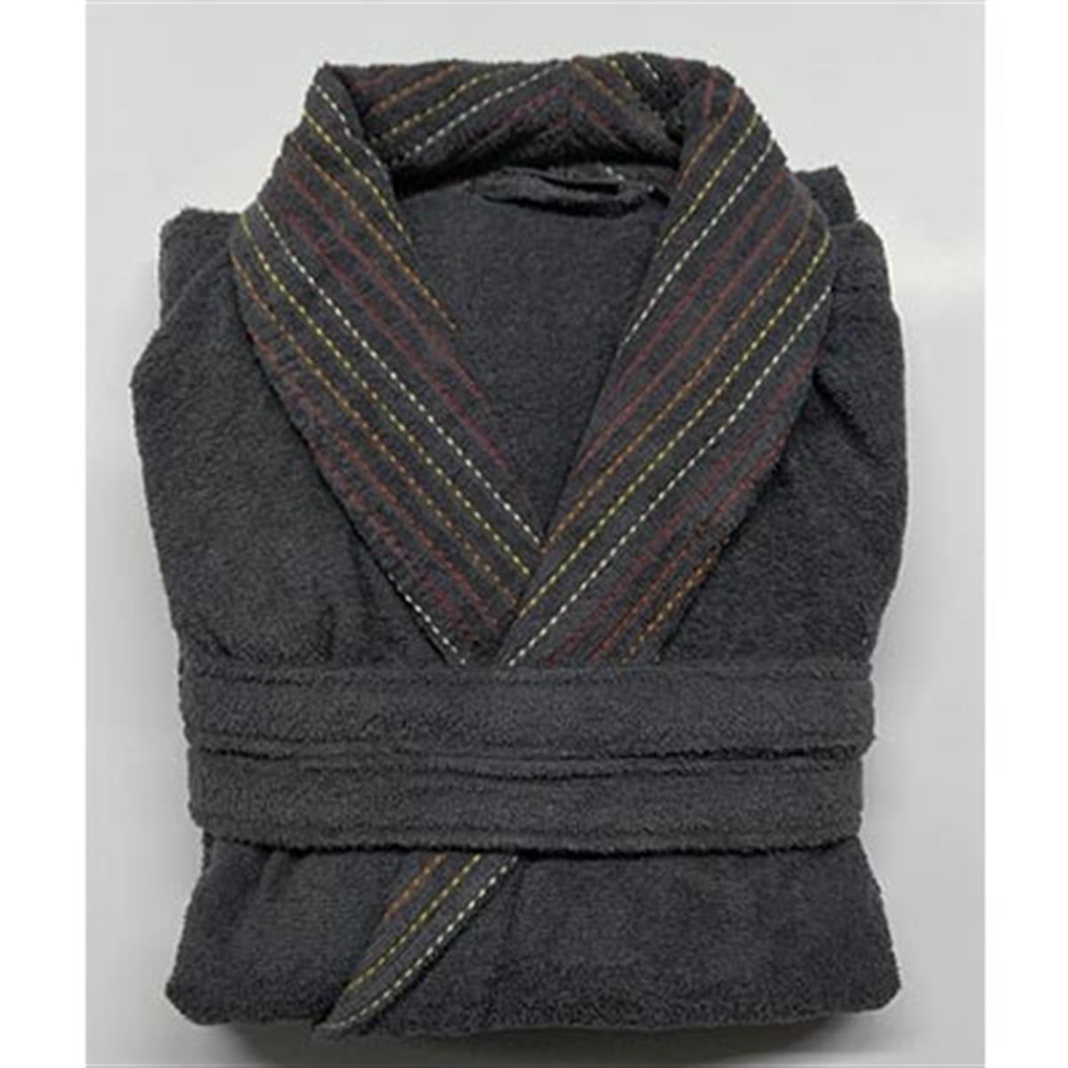 İYİ GECELER İSTANBUL TEK BORNOZ İN LİNE ANTRASİT-KIRM