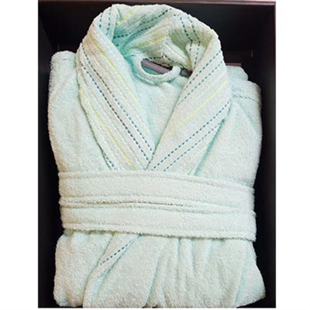 İYİ GECELER İSTANBUL TEK BORNOZ İN LİNE AÇIK MİNT S/M