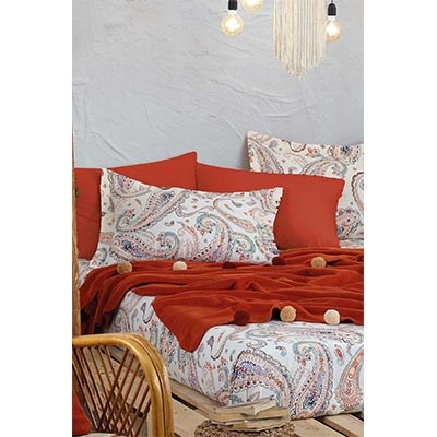 İYİ GECELER İSTANBUL TEK KİŞİLİK BATTANİYELİ NEVRESİM TAKIMI SET BOHO CHİC TARÇIN