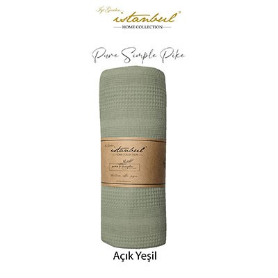 İyi Geceler İstanbul Tek Kişilik Tek Pike Pure Simple Açık Yeşil