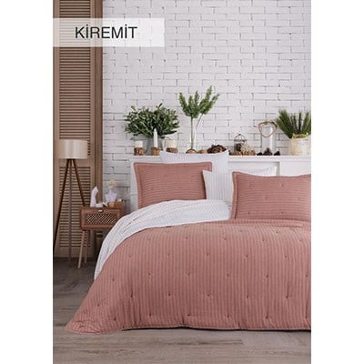 İyi Geceler İstanbul Tek Yatak Set Soft Dreams Kiremit