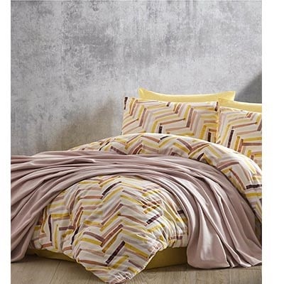 İYİGECELER İSTANBUL Ç.K NEVRESİM PİKE SETİ POP ART SARI