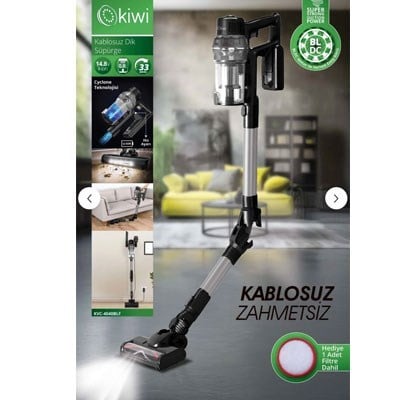 Kiwi KVC-4040BLF Şarjlı Dikey Süpürge - Kırmızı - 14,8 Volt
