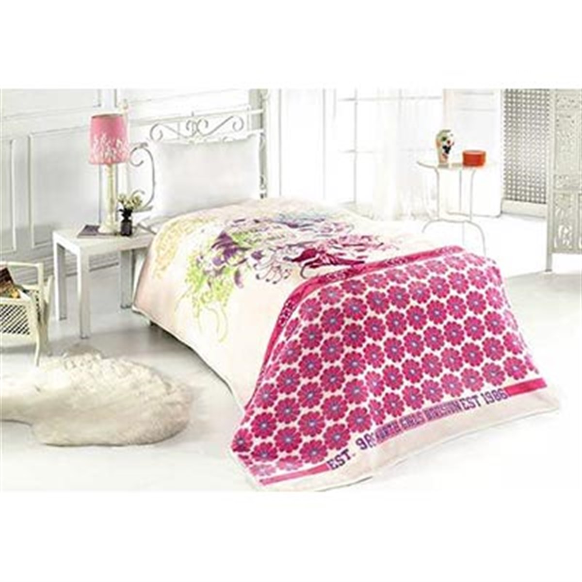 LİSANSLI TEK KŞ. BATTANİYE 160X220 PRETTY GİRL