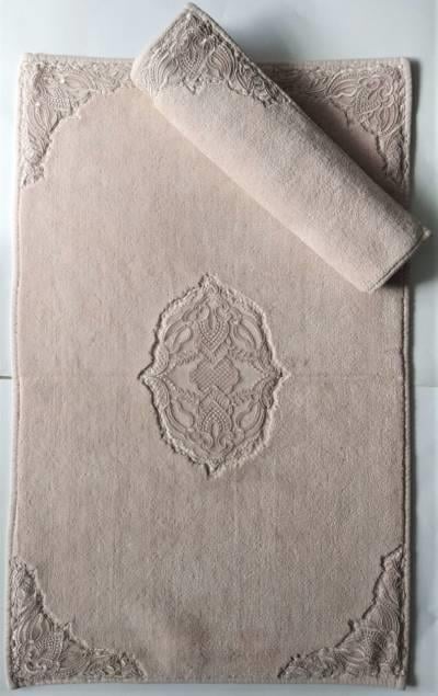 Maco Cotton Dantelli Klozet Takımı Aplikli Pera Pudra