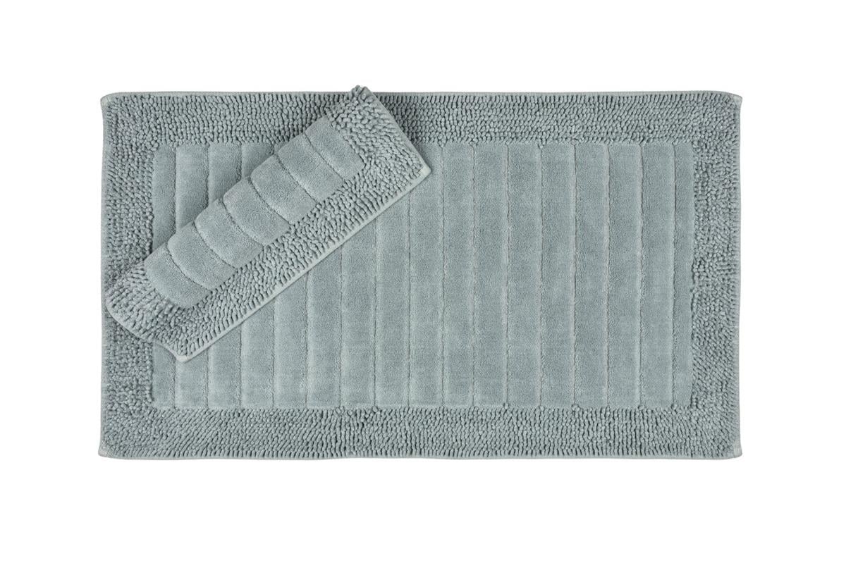 Maco Cotton Klozet Takımı Makarna Çizgili Antrasit