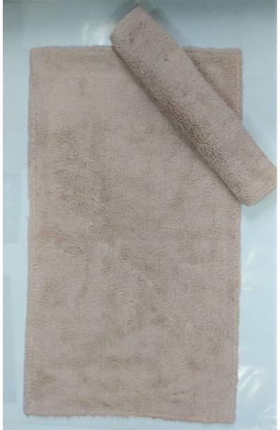 Maco Cotton Klozet Takımı Tafting Düz Pudra