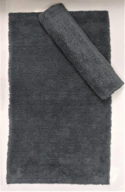 Maco Cotton Klozet Takımı Tafting Düz Antrasit