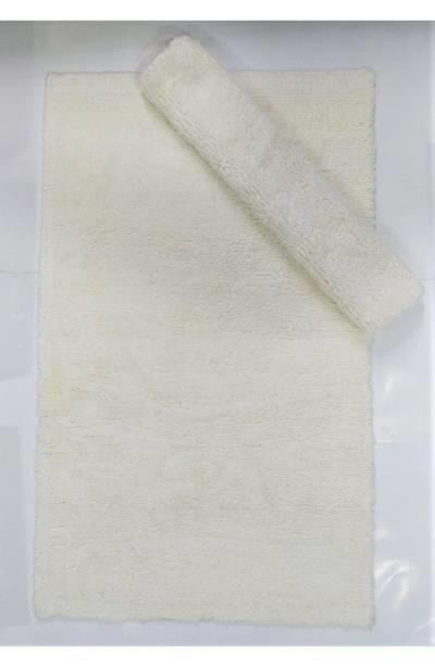 Maco Cotton Klozet Takımı Tafting Düz Krem