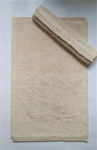 Maco Cotton Klozet Takımı Tafting Örgü Cappuccino