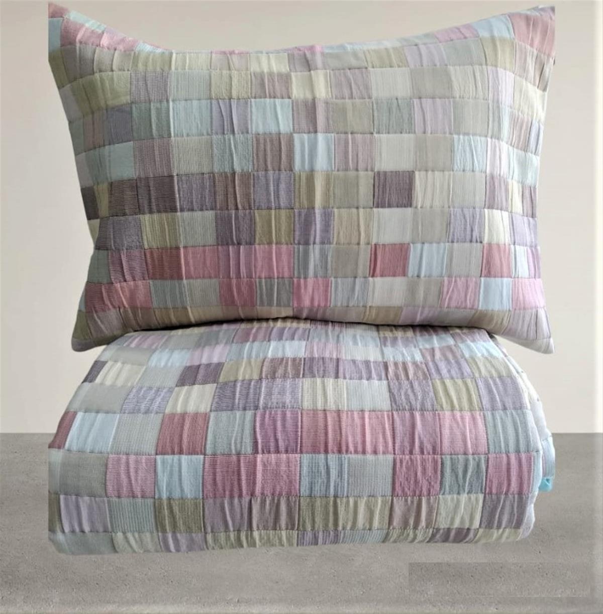 Moda Voce Çift Kişilik Yatak Örtüsü Patchwork