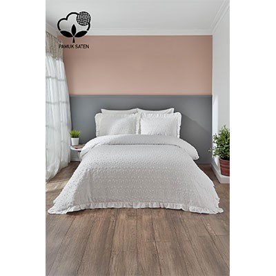 Nazik Home Çift Kişilik Nevresim Takımı Celine Krem