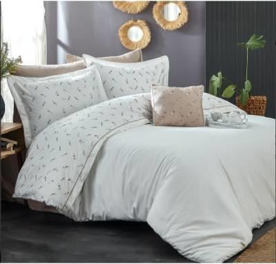 Nazik Home Pamuk Saten Çift Kişilik Nevresim Takımı Alesta Gri